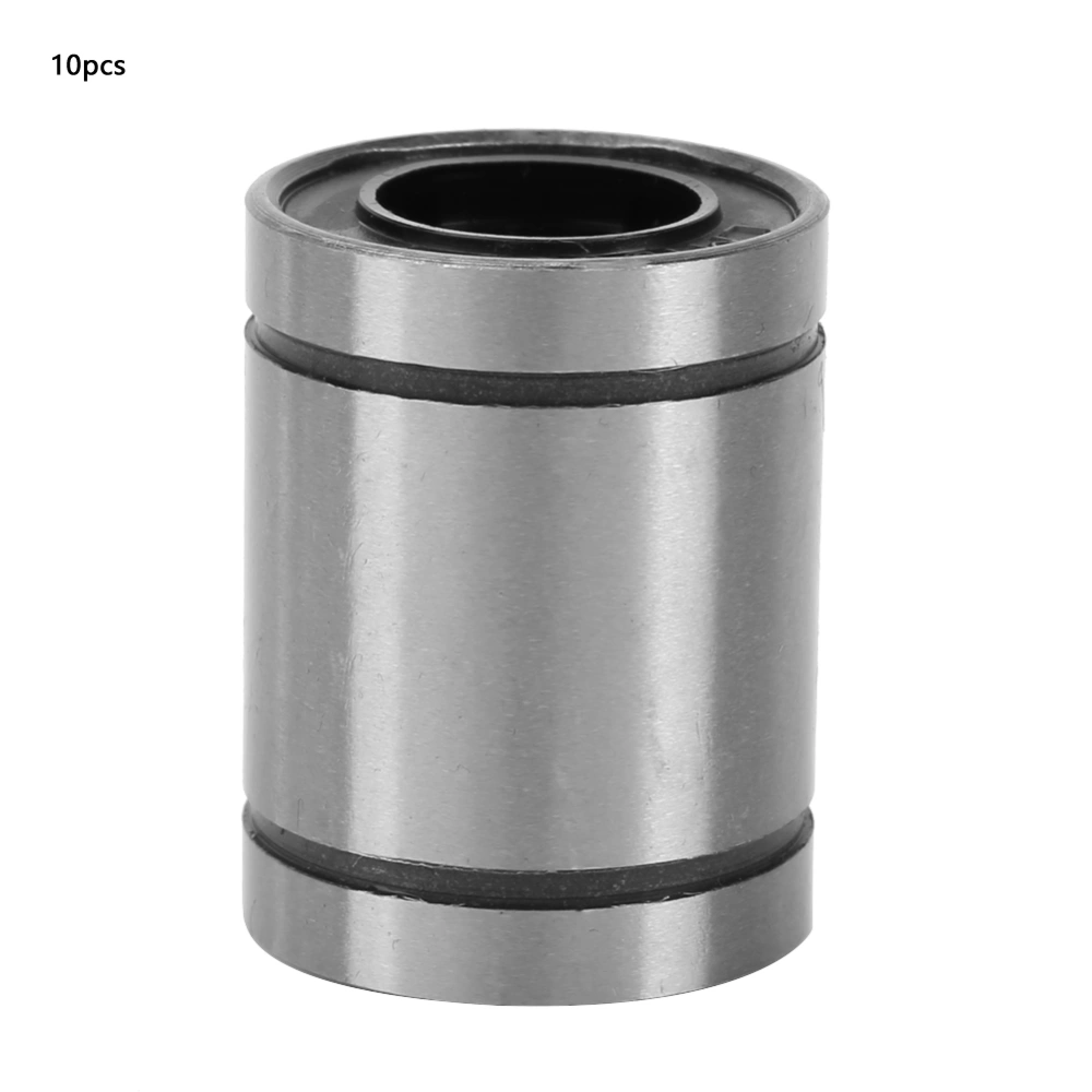 10pcs Bearing Steel Linear Motion Ball Bearing Bushing Slide Bearing For CNC Milling (LM16UU)