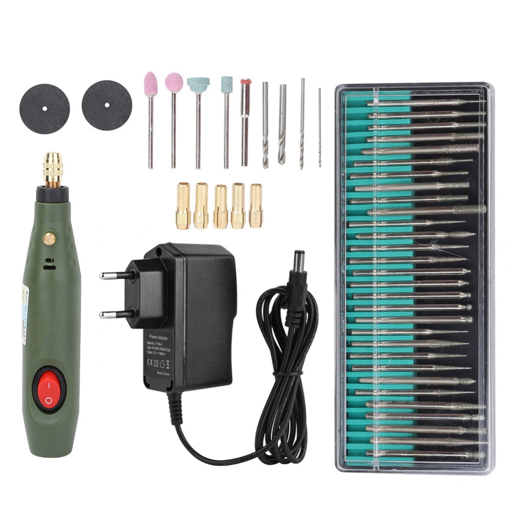 Electric Grinding Set Grinder Tool for Milling Polishing Drilling Engraving EU Plug 100-240V