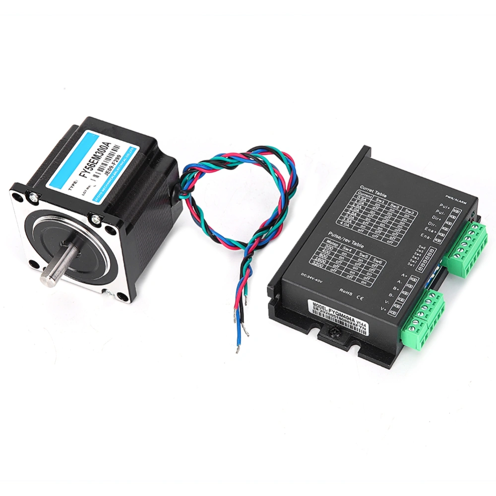 24V/3A Nema 23 2 Phase Stepper Motor with Driver 1NM 1.8° Industrial Control Stepping Motor