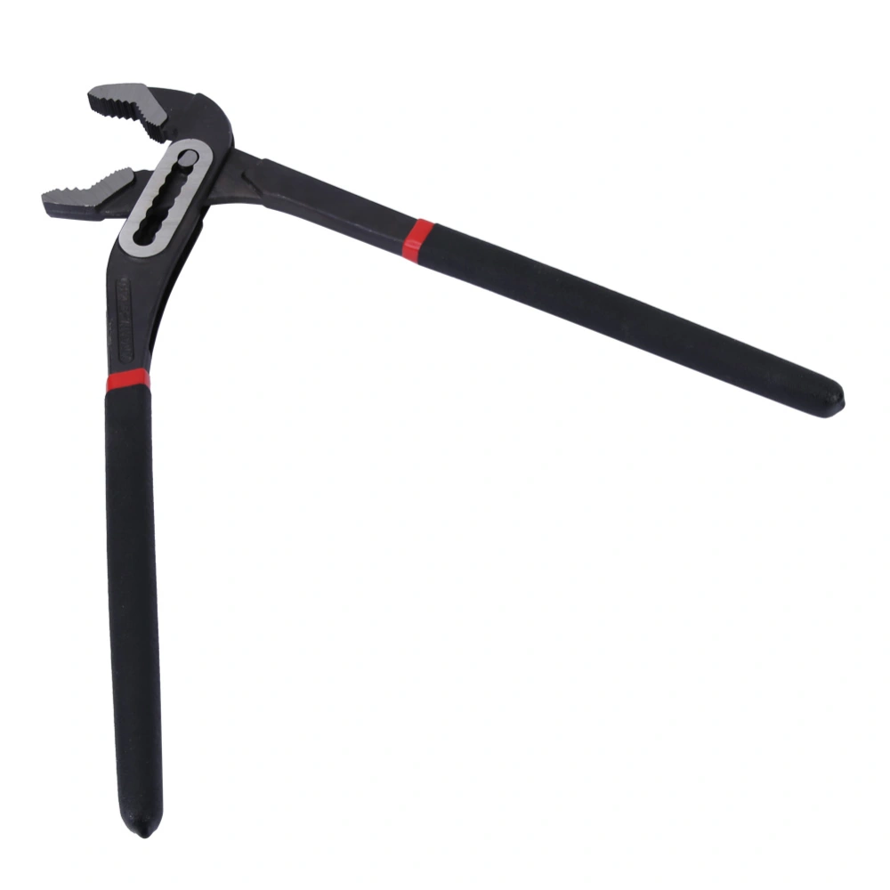 8/10/12in High Carbon Steel Water Pump Pliers Straight Jaw Groove Joint Plier Pipe Wrench(12in)