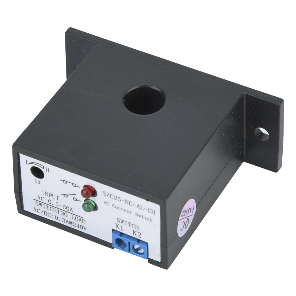 SZC25-NC AL-CH Self Supply Adjustable Normally Close AC Current Sensing Switch AC 0.5-50A