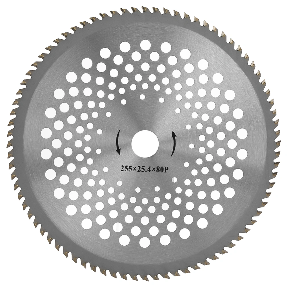 10" Professional Steel Tooth Saw Blade Cutting Disc Wheel Grass Trimmer Cutter (80T)