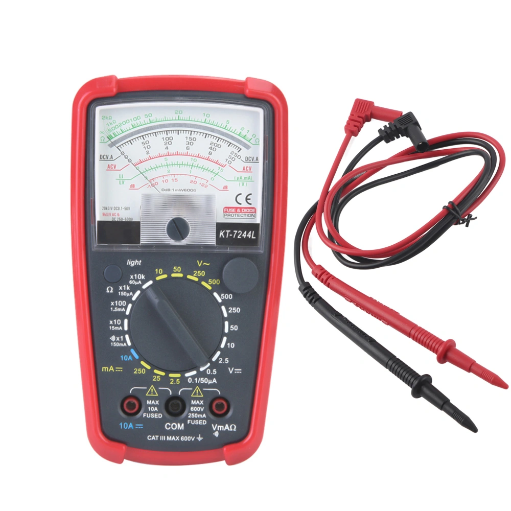 KT7244L Multifunction High Sensitivity Precision Handheld Analog Multimeter