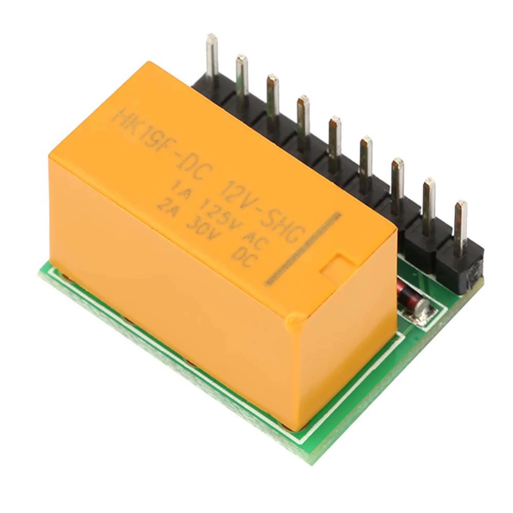 DR21A01 DC 12V 1‑Channel DPDT Signal Relay Module Polarity Reversal Switch Board