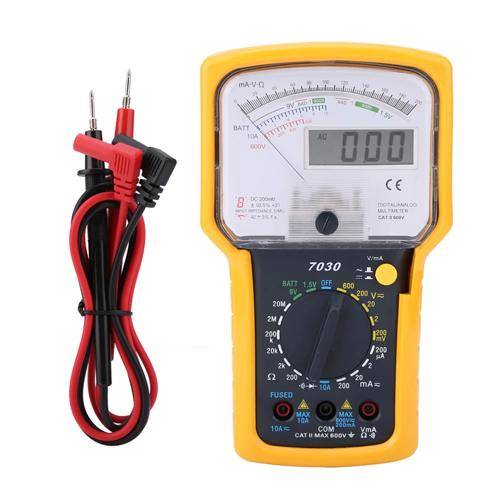 KT7030 Multifunction High Sensitivity High Accuracy Analog Digital Double Display Multimeter