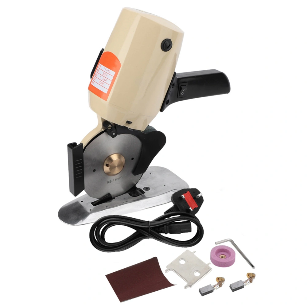 /300W 110mm Rotary Blade Electric Round Cloth Cutter Fabric Trim Cutting Machine