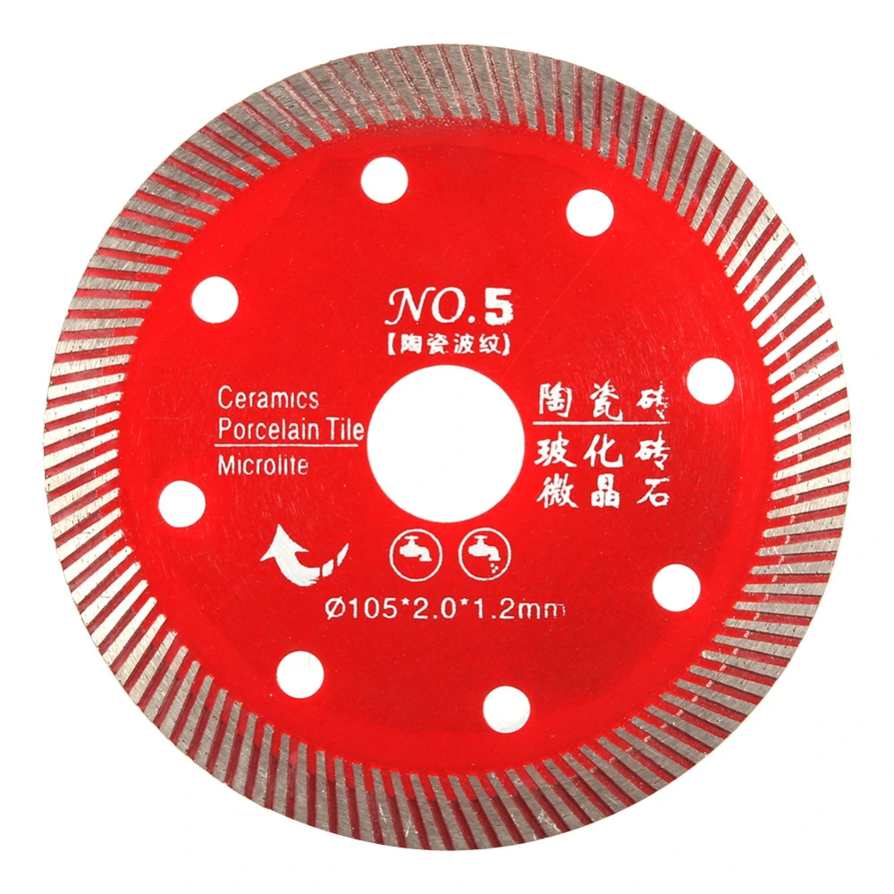 Red Diamond Saw Blade For Cutting Concrete Granite Marble Tile Stone 105mm