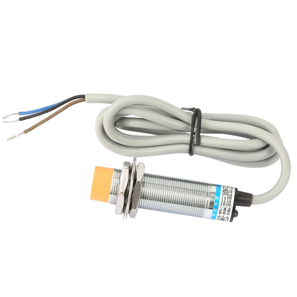 Nickel Plated Brass LJ18A3-8-Z/AX NPN NC DC Inductive Proximity Sensor Switch Detection 8mm