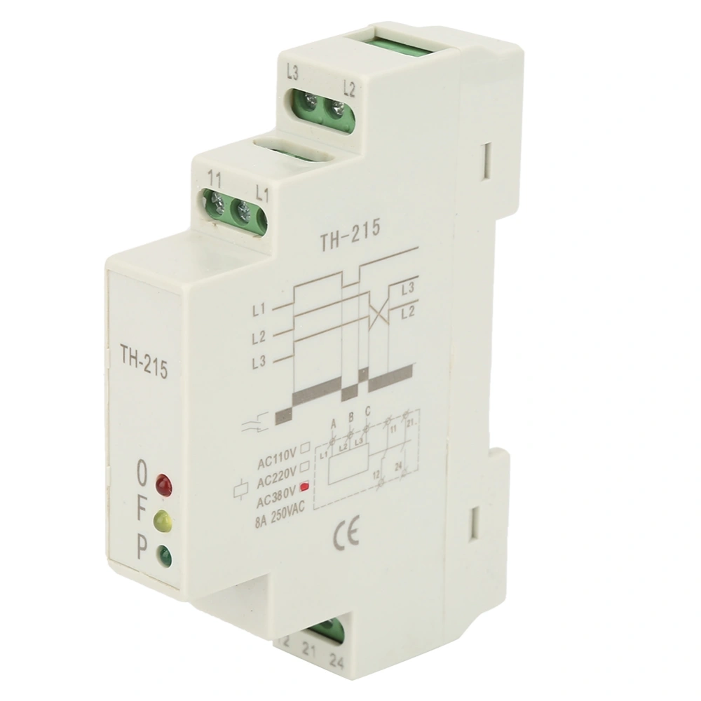 380V TH-215 Three Phase Sequence Control Relays Voltage Monitor Power Protection Relay