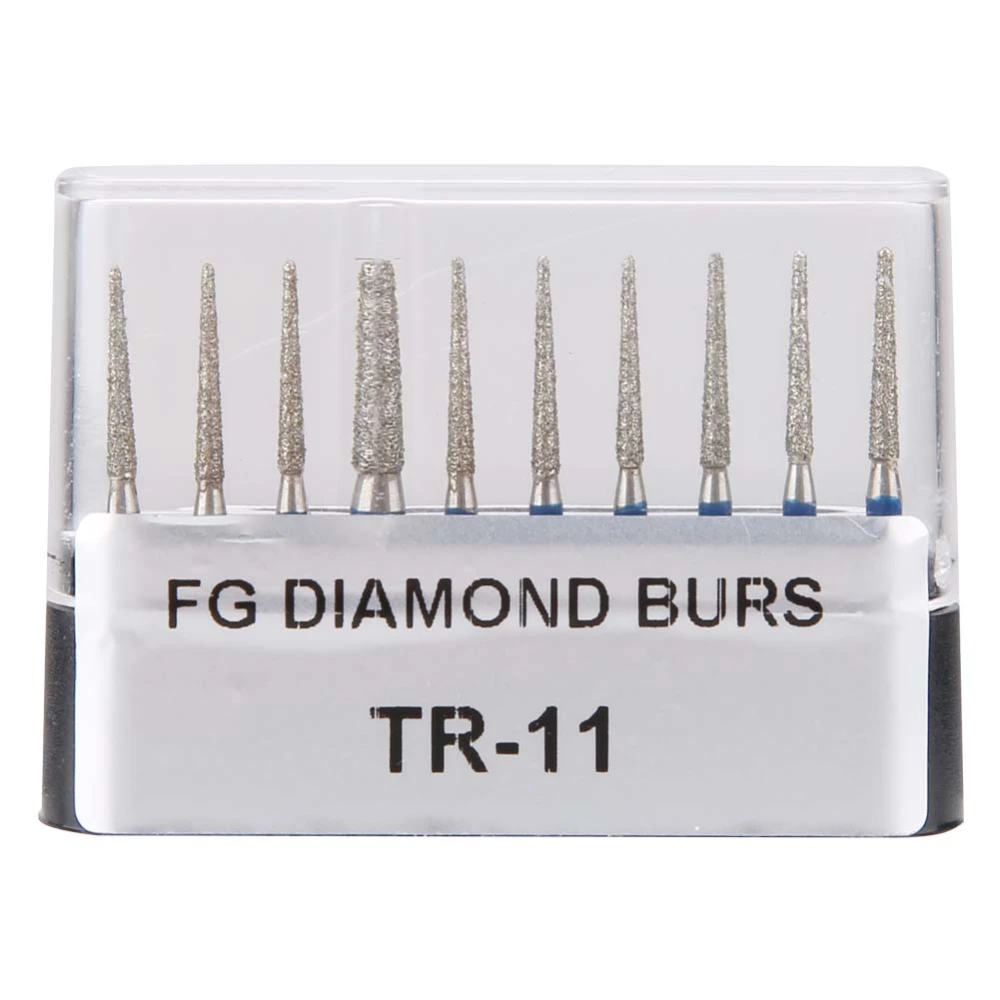 10pcs/set FG 1.6mm High Speed Dental Diamond Burs Dentist Tools