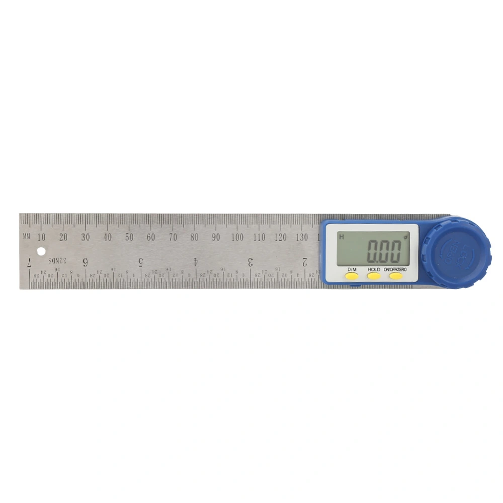 Stainless Steel 2 in 1 Goniometer Electric Angle Finder 200mm Magnetic Digital Angle Ruler