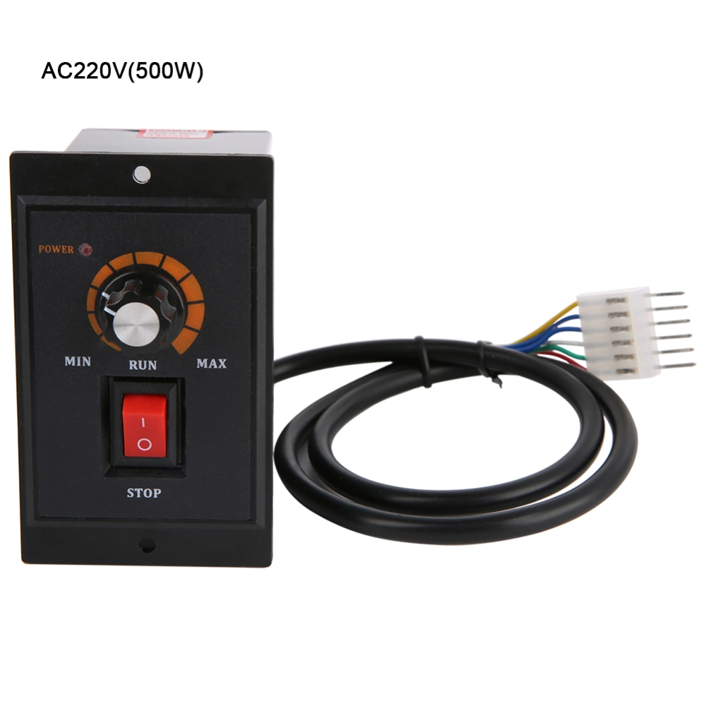 AC 220V 50/60Hz Single Phase AC Motor Speed Controller Electric Motor Speed Regulator(500W)