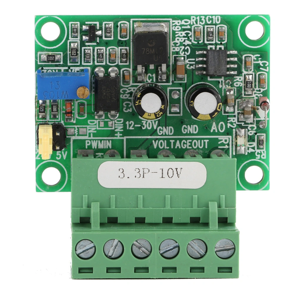 3.3V PWM Signal to 0-10V Voltage Converter D/A Digital-Analog PLC Module