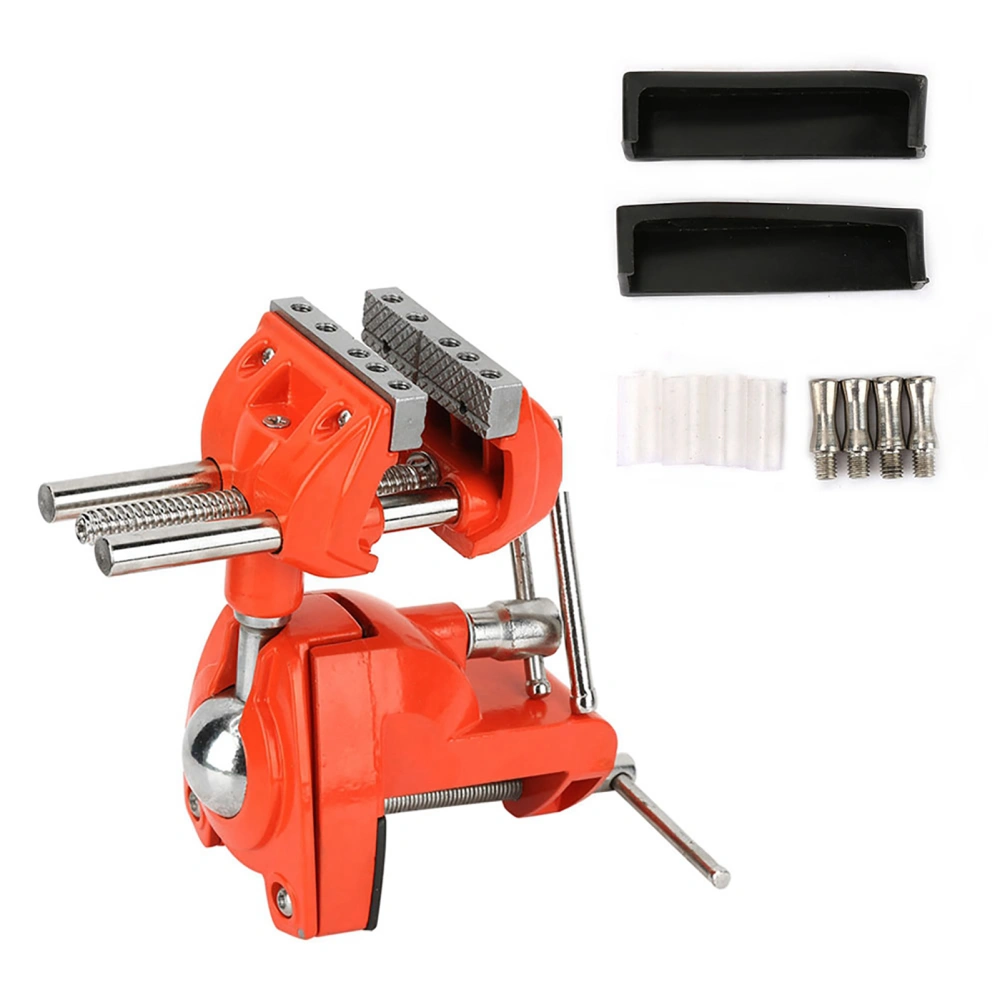 Mini 360°Rotating Clamp Vise Adjustable 70mm Jaw Width Vise Table Clamp for Workbench Woodwork