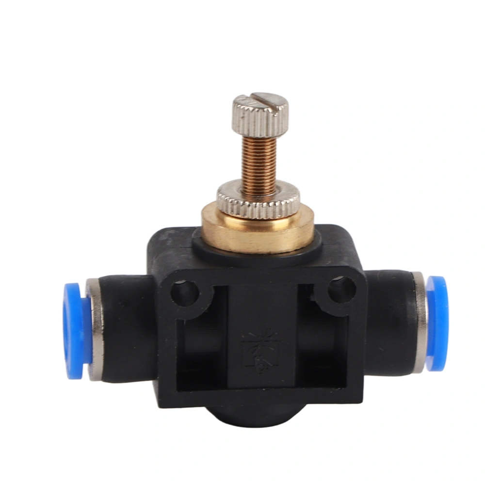 4/6/8mm Tube Air Flow Controller T Shape Pipe Pneumatic Fitting Regulator Valve(8mm)