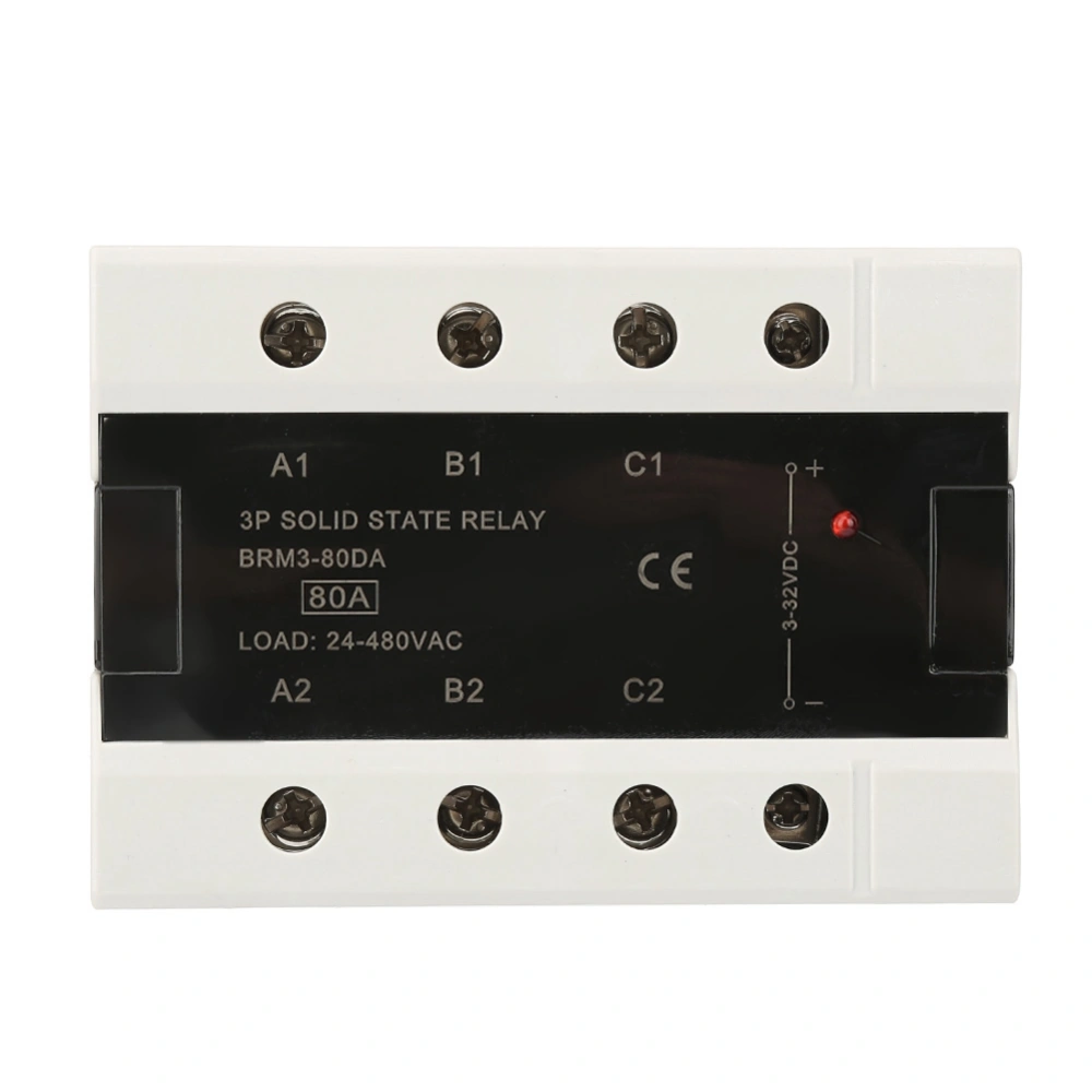 Load 24-480VAC Three Phase Solid State Relay(BRM3-80DA)