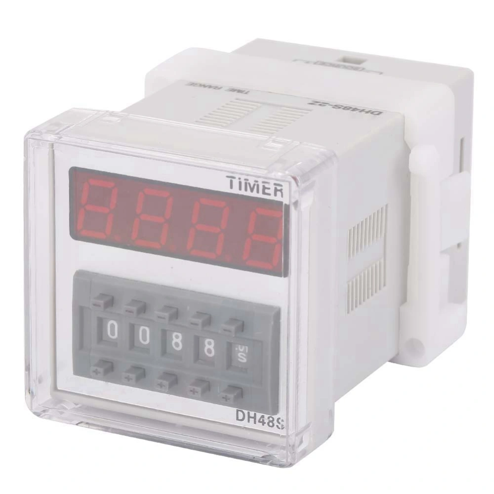 DH48S-2Z LCD Display Time Timer Delay Relay 220VAC 0.01 Seconds-9999 Hours