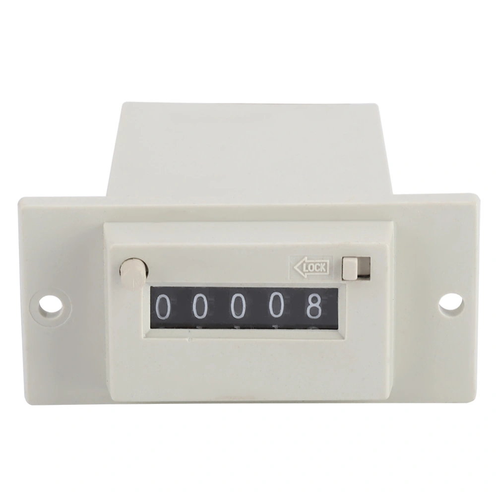 CSK5-YKW 5 Digits 0-99999 Industrial Totalizer Mechanical Electromagnetic Pulse Counter DC 12V