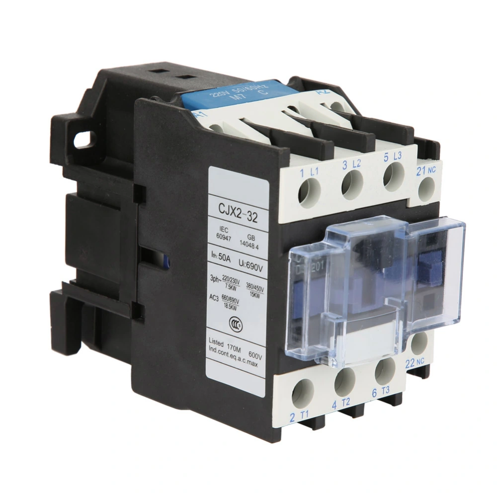 CJX2‑3201 High Sensitivity Industrial Electric AC Contactor 220V 32A