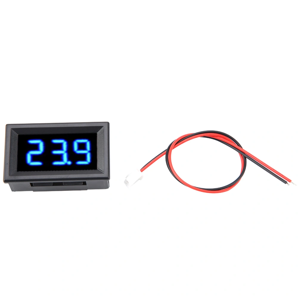 Digital Voltmeter 0.56inch Two Wire DC 2.5-30V Digital LED Display Voltage Meter (Blue)