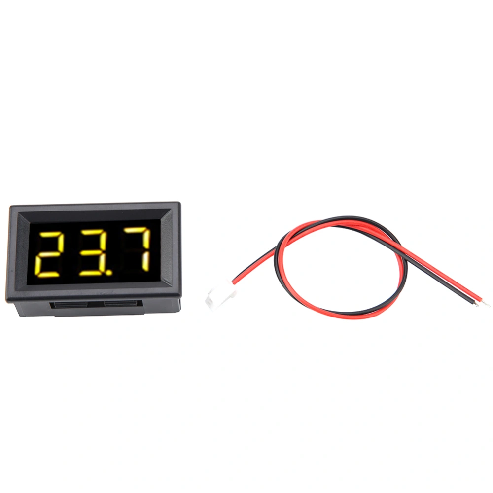 Digital Voltmeter 0.56inch Two Wire DC 2.5-30V Digital LED Display Voltage Meter (Yellow)