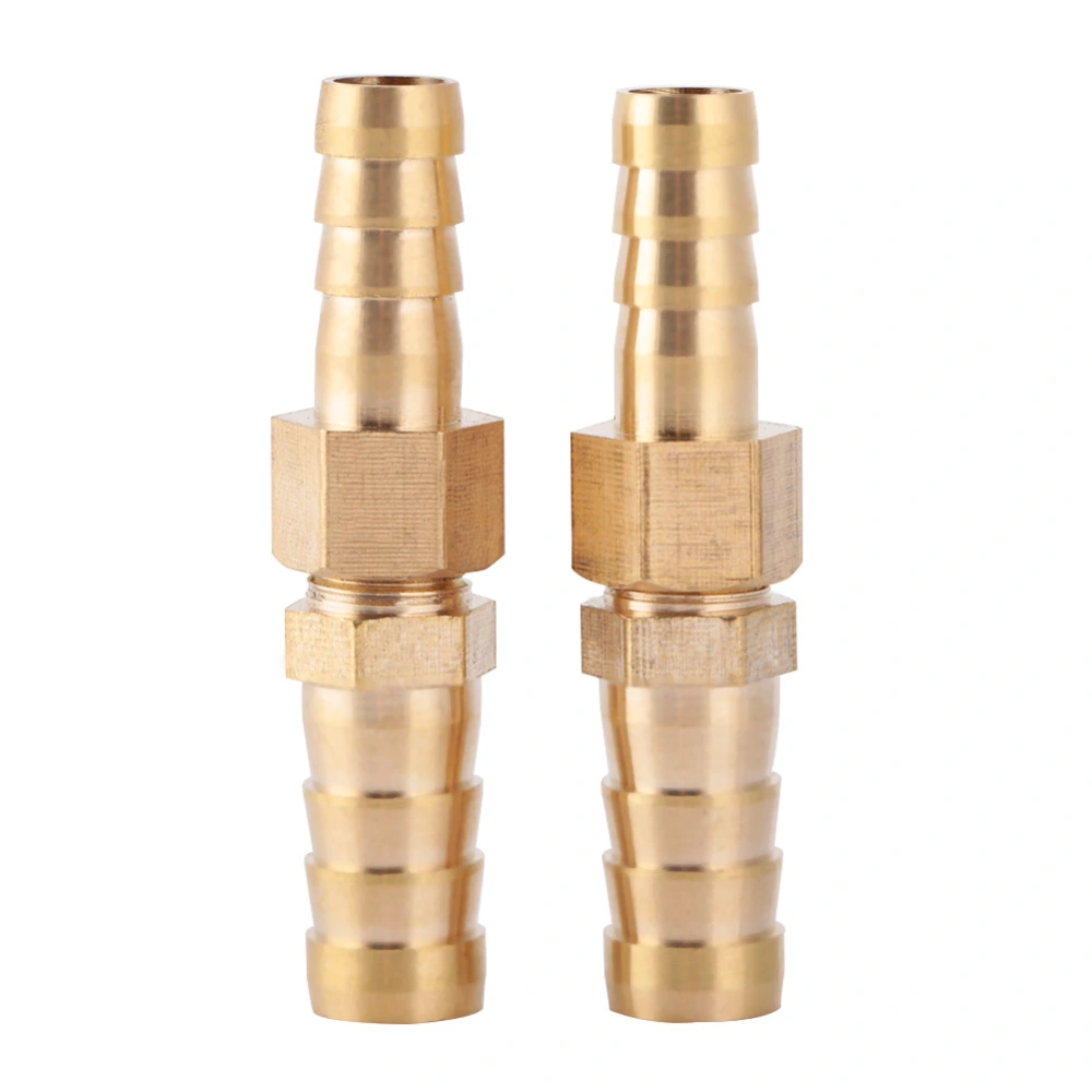 Brass Fitting Hose Barb Tail Reducer Reducing Plug Connector (8mm-12mm 2pcs)