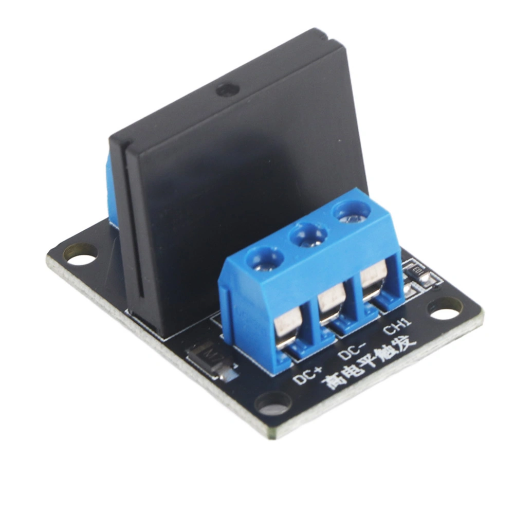 DC 5/12V 1-Channel High Level Trigger Solid State Relay Module 250VAC 2A Output with Fuse (12V)