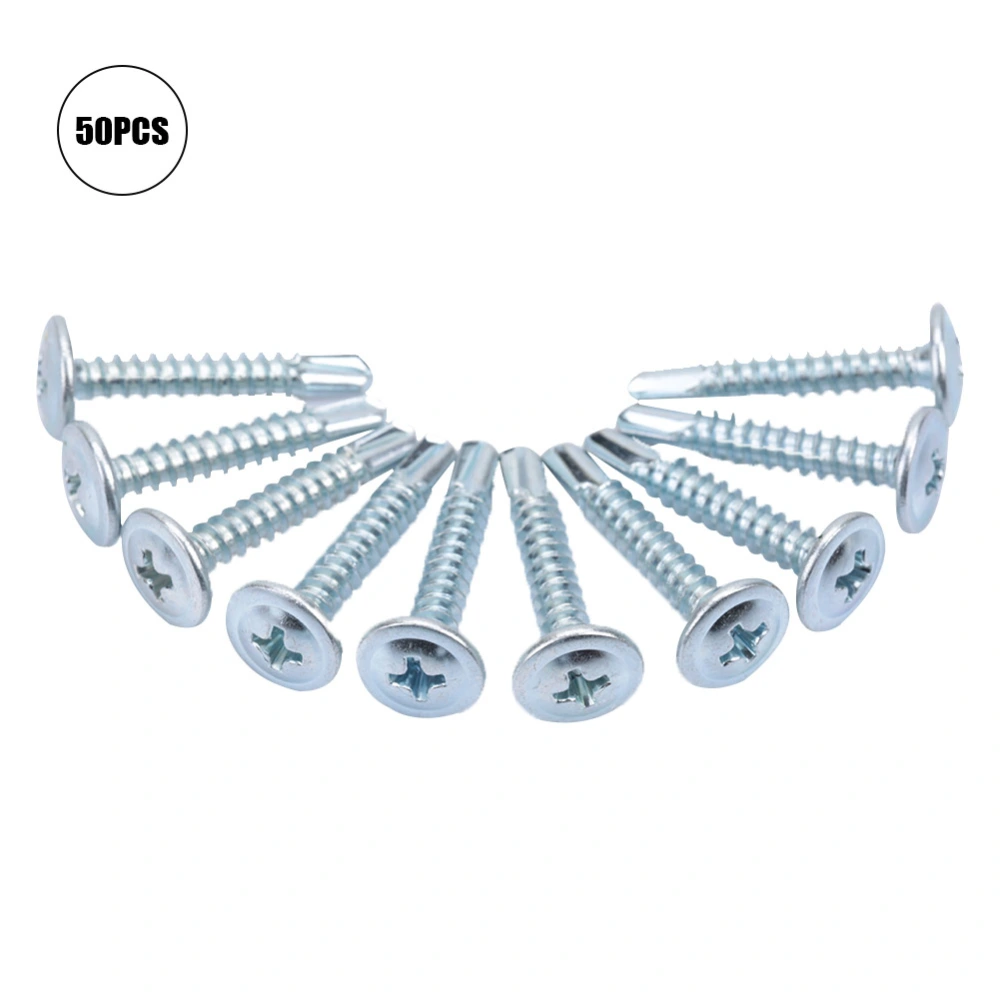 50pcs M4.2 Truss Head Self drilling Self tapping Screws Set Drilling Tail Screw (M4.2*19)