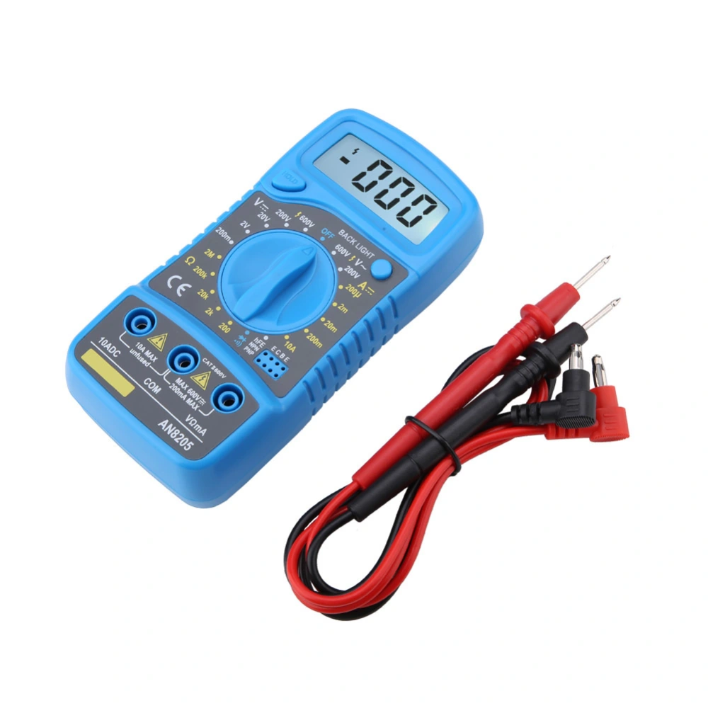 ANENG AN8205 Digital Multimeter LCD Voltmeter Ammeter AC/DC/OHM Volt Current Tester