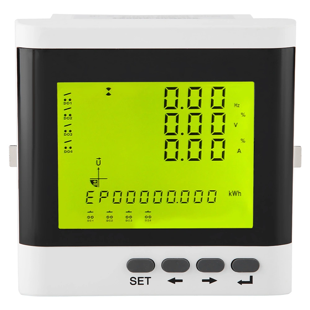 Multi Function Three Phase Programmable Electric Power Meter Digital LED Ammeter Voltmeter