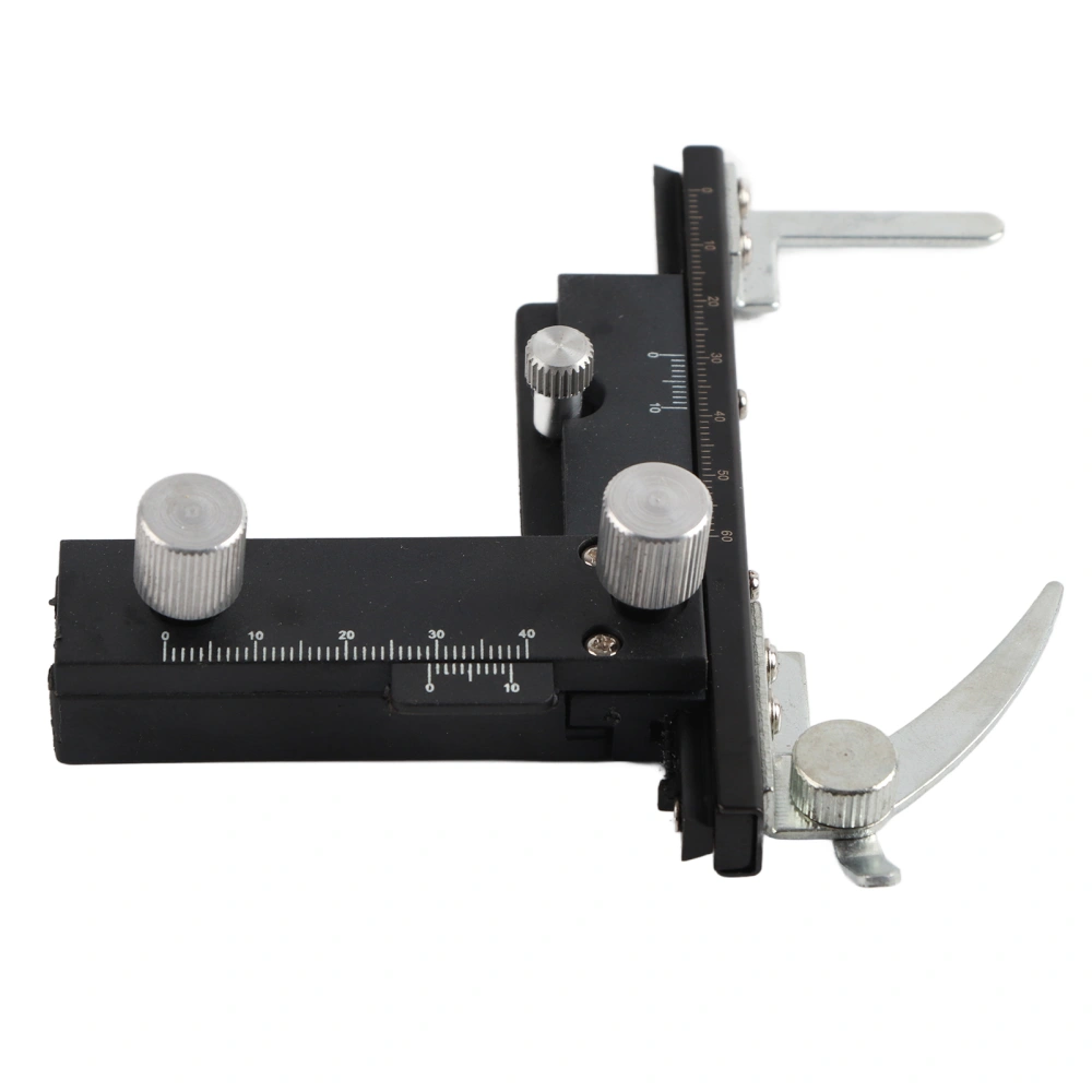 Microscope Accessories Movable Caliper Ruler Mechanical Stage X‑Y Moveable Stage with Scale