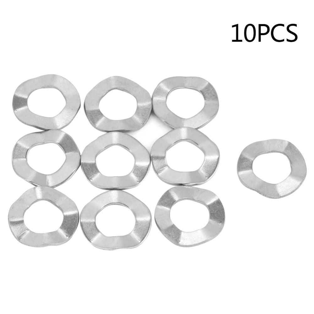 M16 10pcs Stainless Steel Wave Washer Gasket Spring Washers Lock Tools