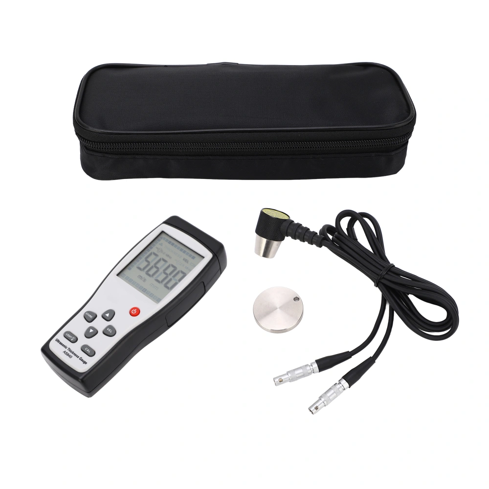 SMART SENSOR Digital Ultrasonic Thickness Gauge Sound Velocity Meter Metal Depth Tester AS840