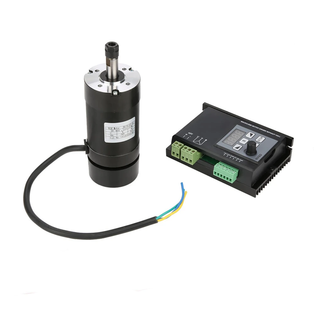 400W Brushless Spindle Motor NVBDL Driver Kit Without Hall for CNC Machine