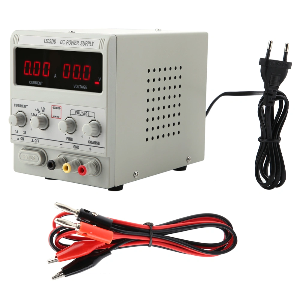 1503DD Adjustable DC Stabilized Digital Power Supply Maintenance Equipment 15V 3A EU Plug 220V