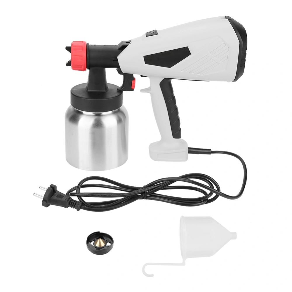 800W Electric Spray Gun 800ml Detachable Paint Gun for Furniture Fence Wall (EU Plug 220V)