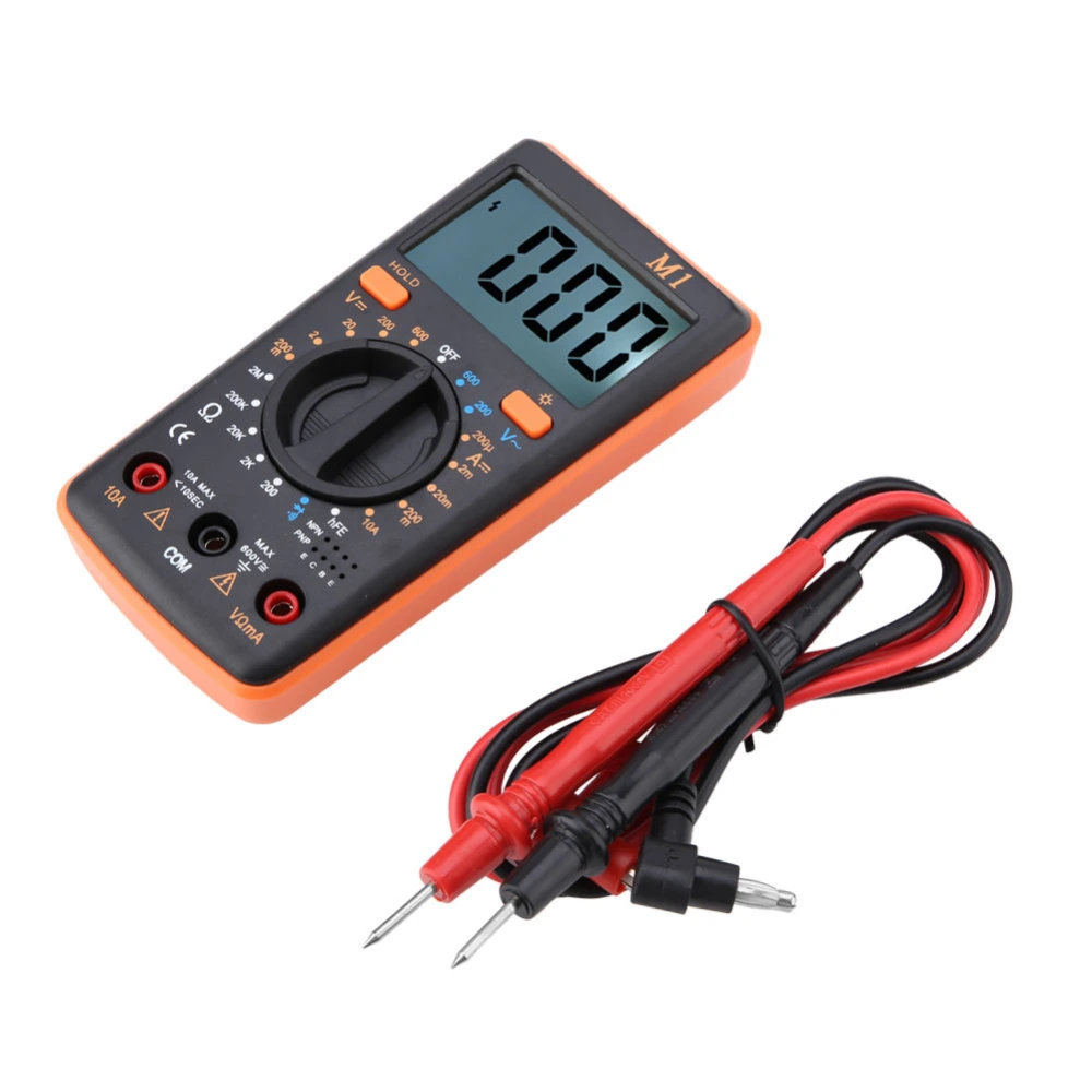 ANENG M1DC/AC Voltage Current Resistance Digital Multimeter Tester 0℃-50℃(orange)