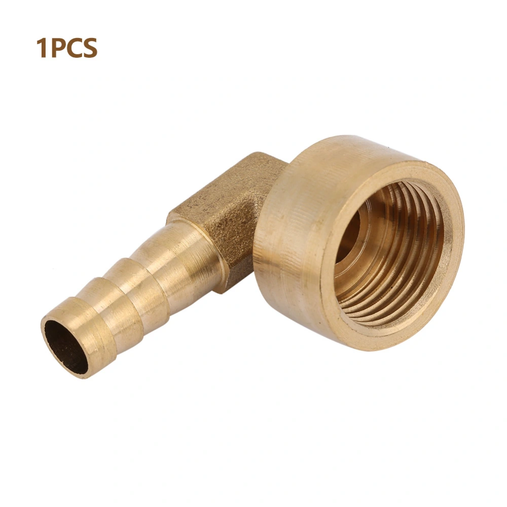 G1/2 Female Thread Brass Elbow Hose Barb Coupling Connector Joint Adapter Fitting(10mm)