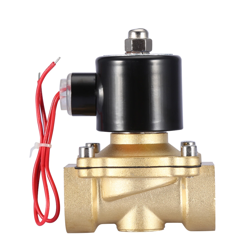 DN25 1" Two Way Brass Electric Solenoid Valve Normally Closed 220VAC