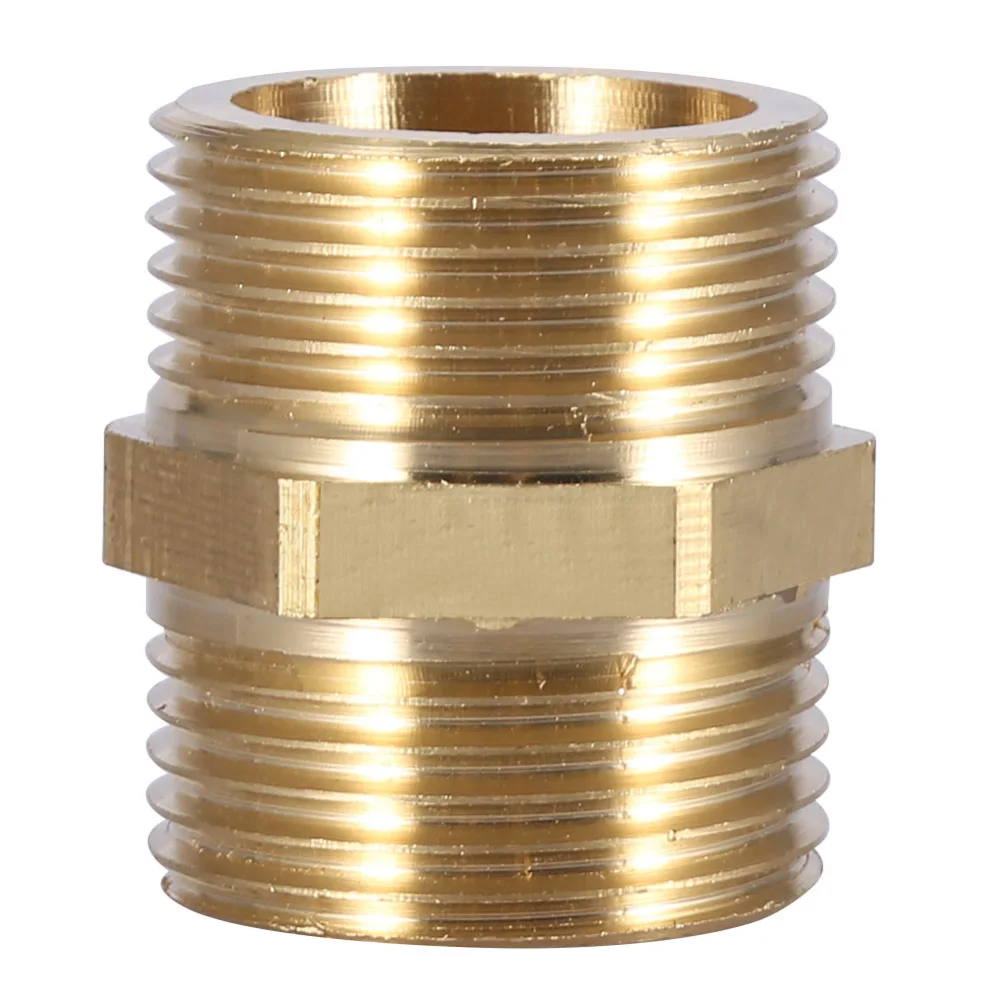 G1” Brass Pipe Fitting Hex Nipple Water Tube Connecting Accessories (intensification)