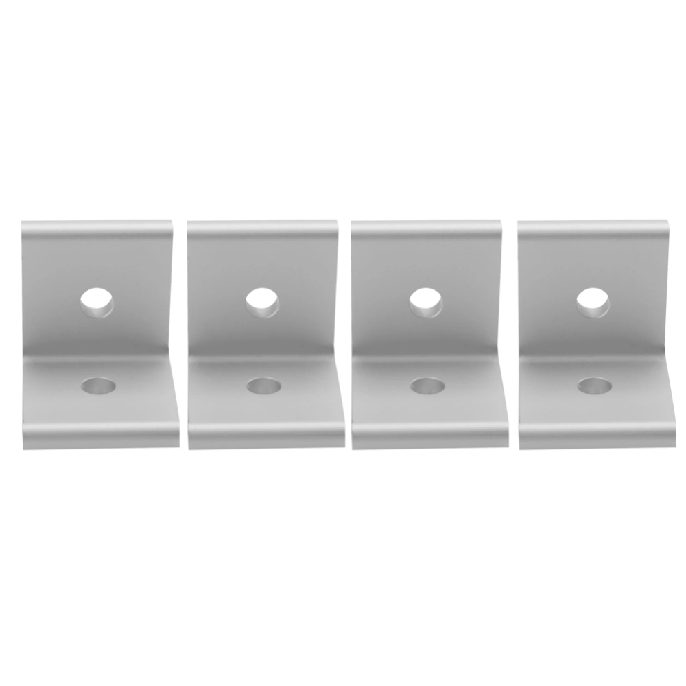 4pcs Connector Corner Angle Bracket Connection Joint Aluminum Profile (White 3030)