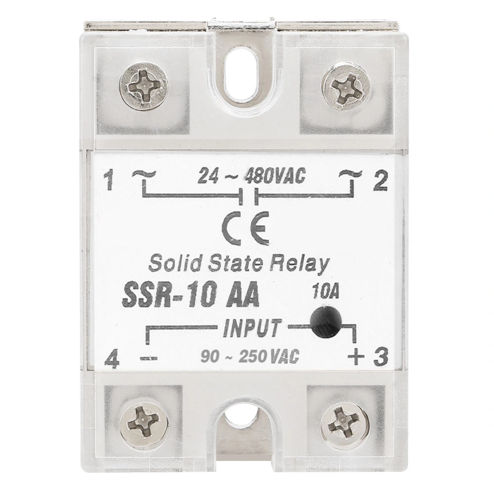 SSr 10 AA 10A Solid State Relay Module SSR AC-AC Input AC Output 24-480V AC