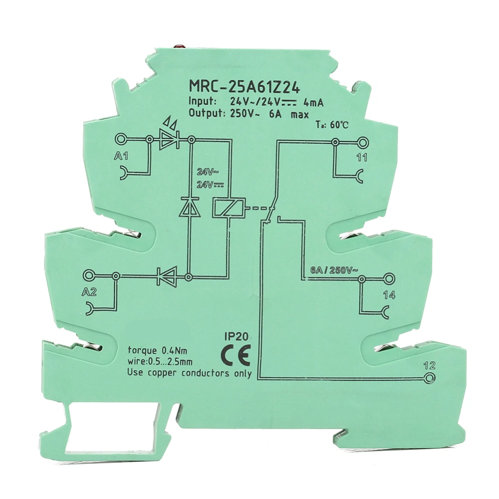 MRC-25A61Z24 PLC Electromagnetic Contact Interface Relay Module Input 24VDC