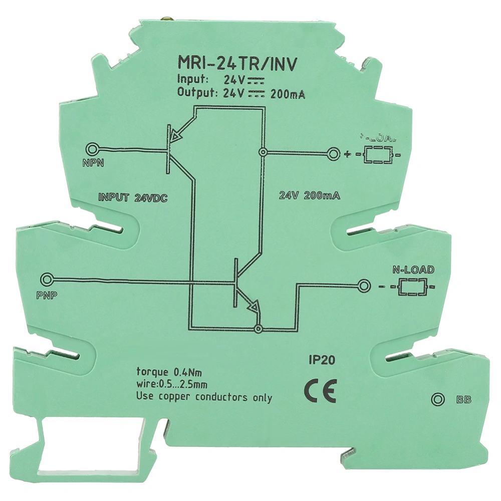 MRI‑24TR/INV NPN PNP Signal Converter PLC Sensor Polar IO Level Conversion Module