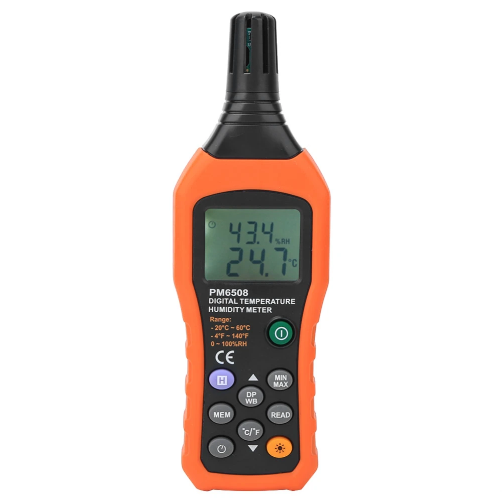 PEAKMETER PM6508 Digital Humidity and Temperature Meter Hygrometer Thermometer