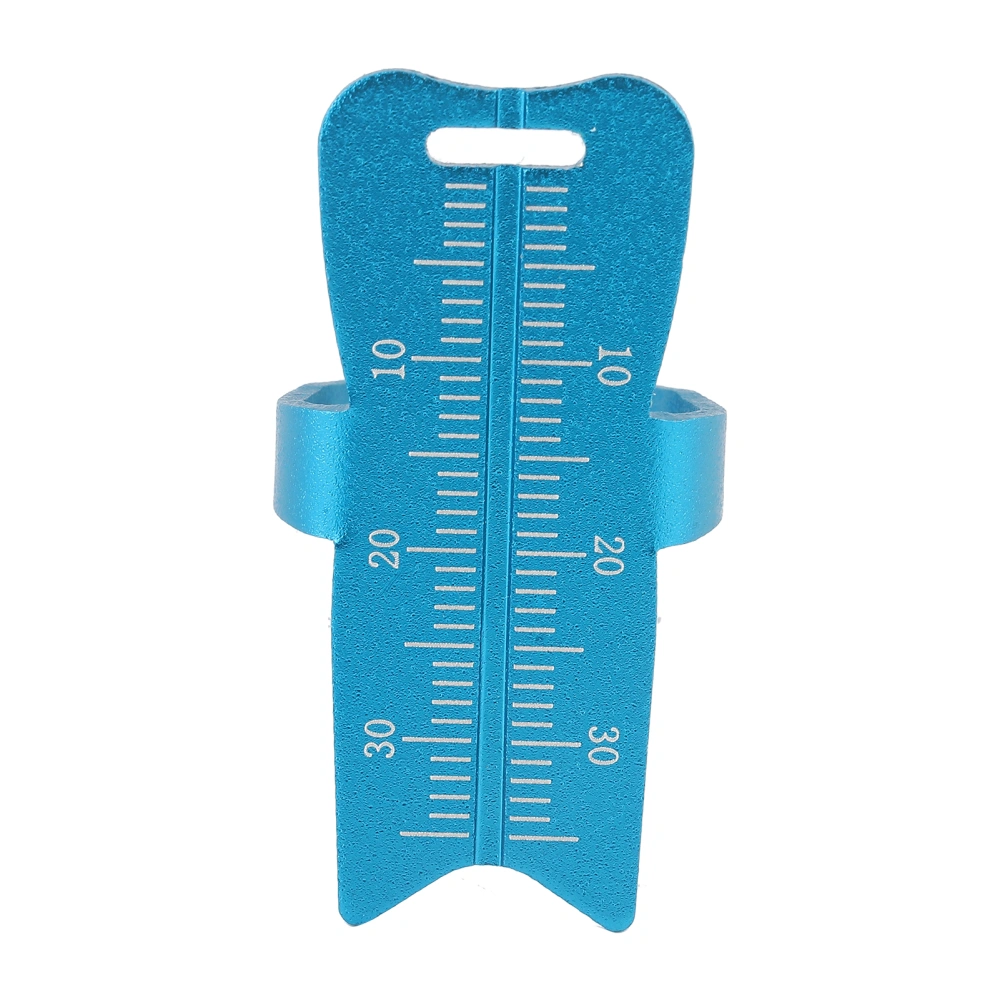 1pc Dental Finger Ring Ruler Instrument Dentist Equipment Measuring Tool (Blue)