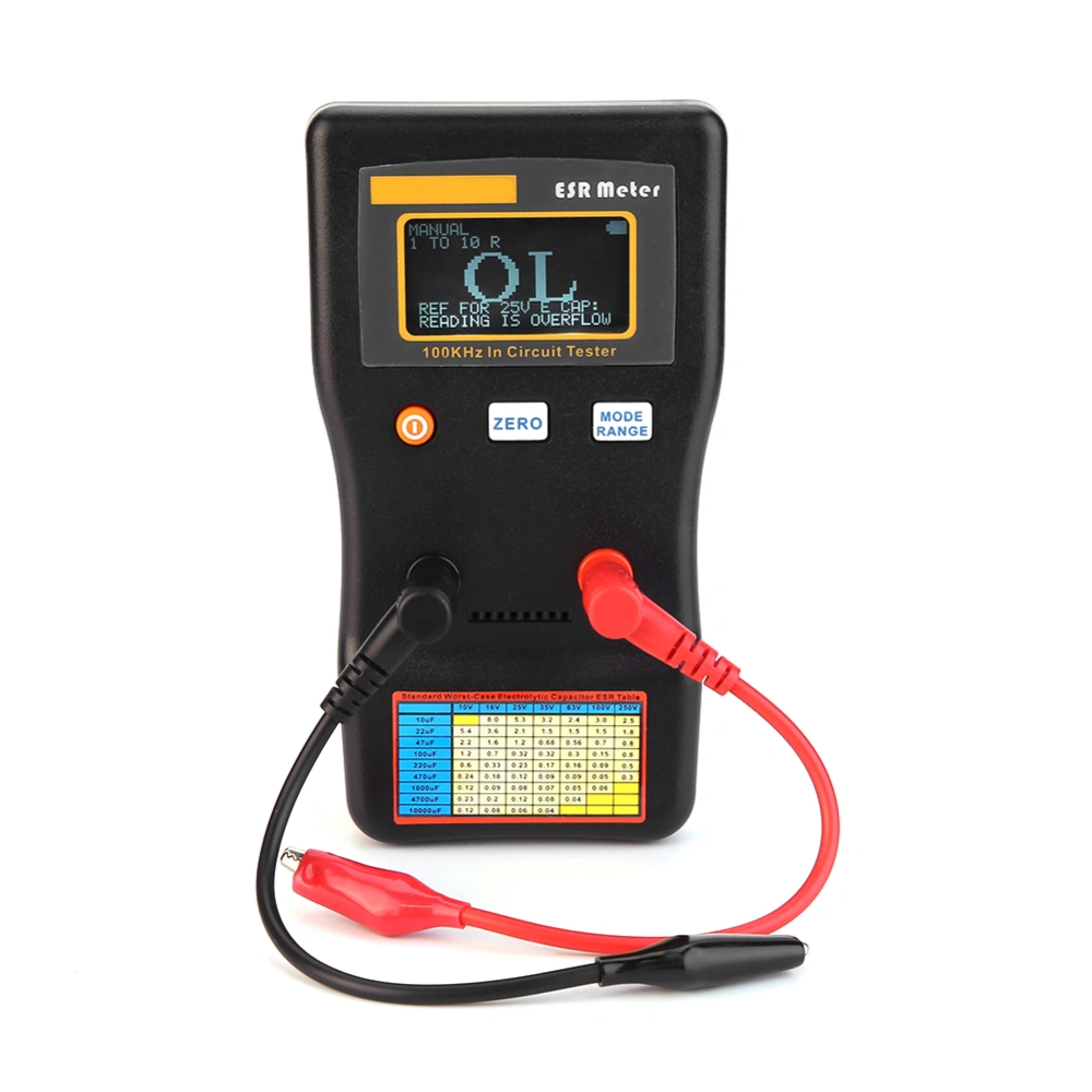 MESR-100 Auto Ranging In Circuit Tester ESR Resistance Capacitance Meter