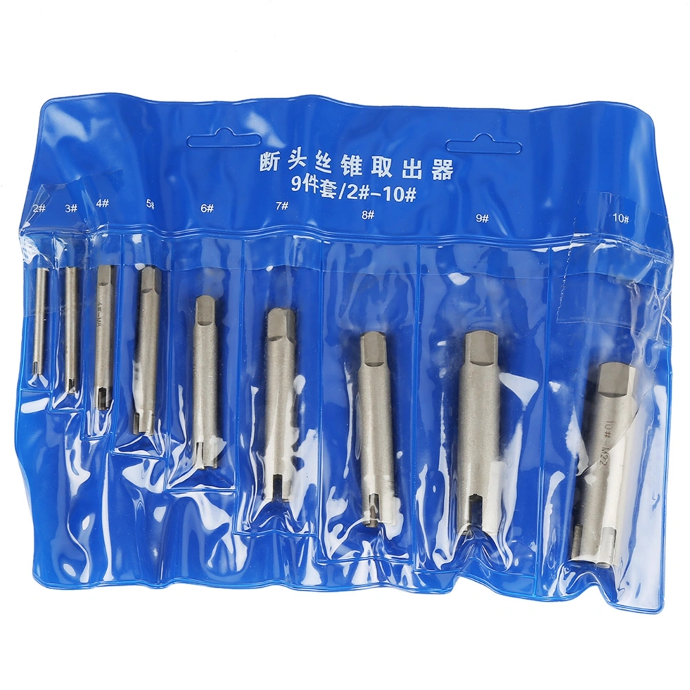 Steel Broken Head Taps Remover Stripped Screw Tap Extractor Set (#B)