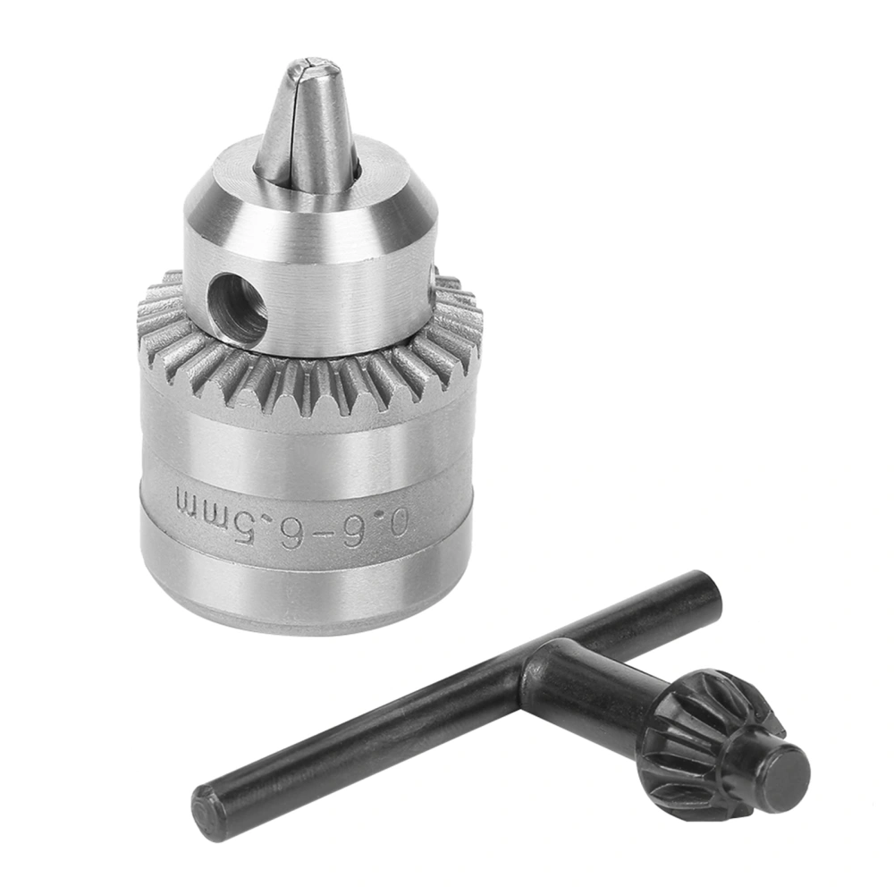 0.6‑6.5mm Mini Key Type Drill Chuck with Chuck Key for Electric Power Drill (B10)