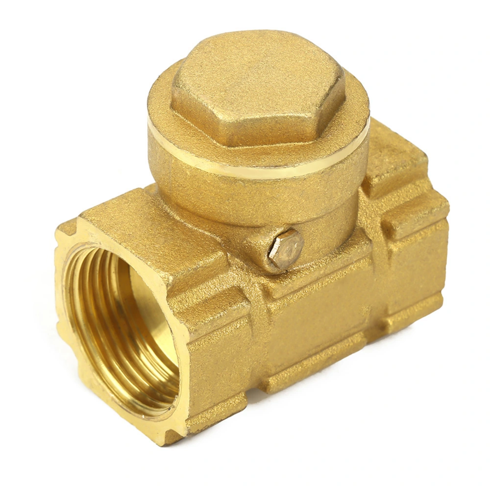 DN20 Brass One way Automatic Swing Check Valve for Water Oil Acidic Media